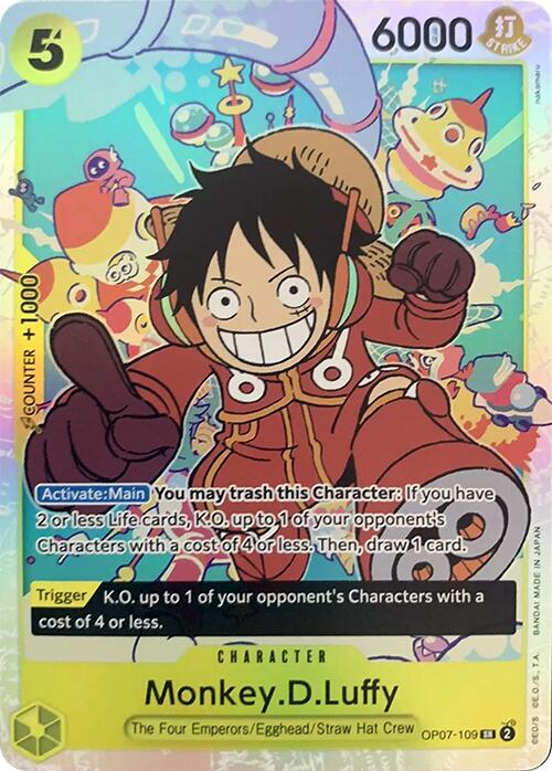 One Piece Monkey.D.Luffy OP07-109 Super Rare 500 Years in the Future NM