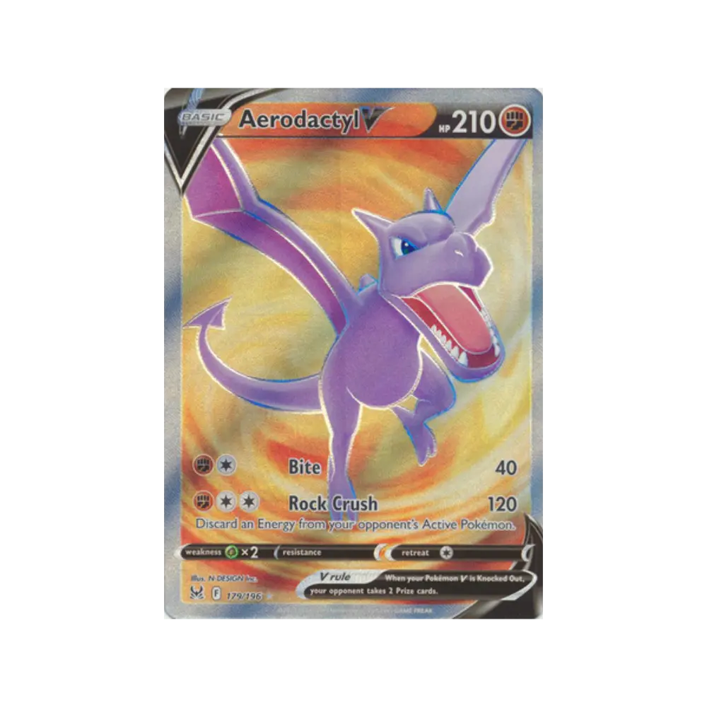 Aerodactyl V 179 Lost Origin NM