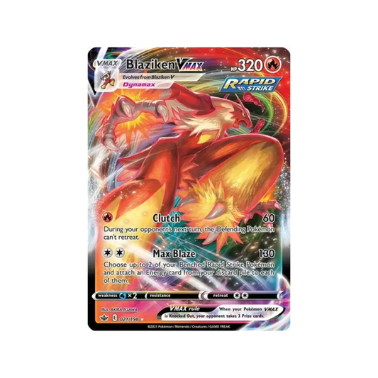 Blaziken VMAX 021 Chilling Reign NM