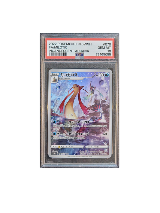 Pokemon Milotic 070/068 Character Rare (CHR) Japanese Incandescent Arcana PSA 10