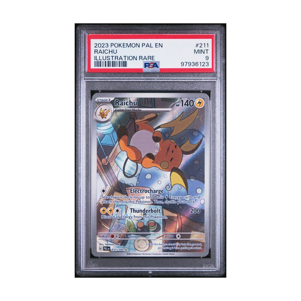 Pokemon Raichu 211/193 Illustration Rare (IR) Paldea Evolved MINT 9