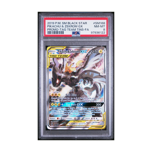 Pokemon Pikachu & Zekrom-GX SM168 Promo SM Black Star Promos NM-MT 8