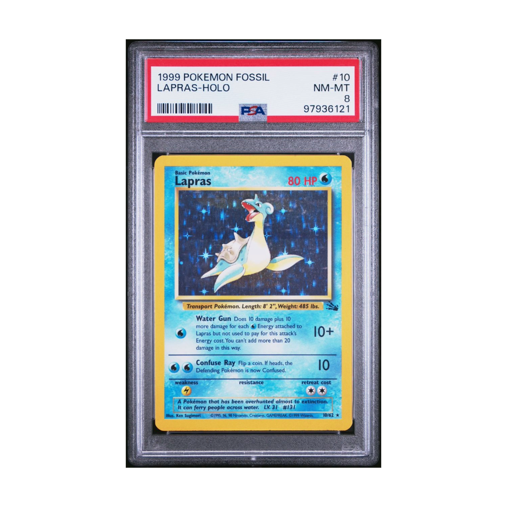 Pokemon Lapras 10/62 Holo Rare Fossil Unlimited NM-MT 8