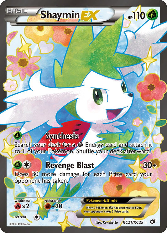 Pokemon Shaymin-EX RC21/RC25 Ultra Rare Legendary Treasures NM