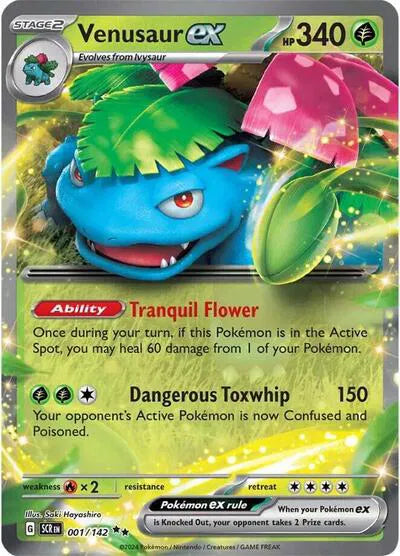 Pokemon Venusaur ex 001/142 Double Rare (RR) Stellar Crown NM