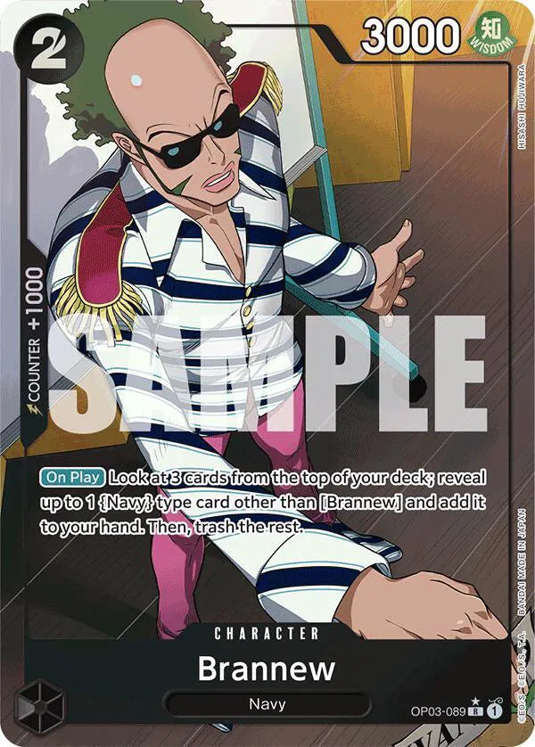 One Piece Brannew (Full Art) R OP03-089 PRB01 Premium Booster NM