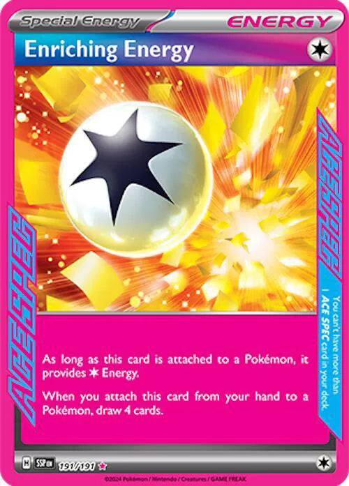 Pokemon Enriching Energy 191/191 Ace Rare Surging Sparks NM