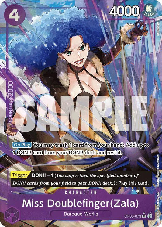 One Piece Miss Doublefinger (Zala) (Full Art) UC OP05-073  PRB01 Premium Booster NM