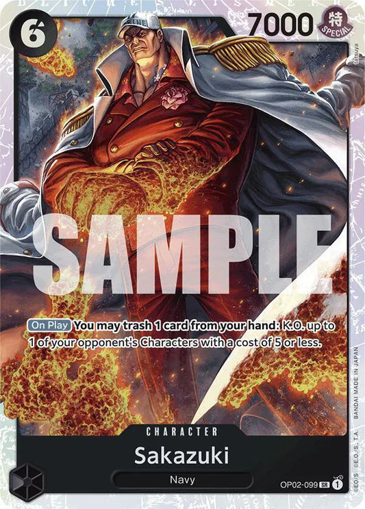 One Piece Sakazuki SR OP02-099 PRB01 Premium Booster NM