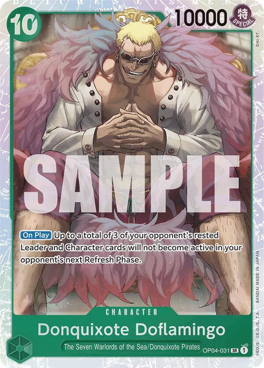 One Piece Donquixote Doflamingo SR OP04-031 PRB01 Premium Booster NM