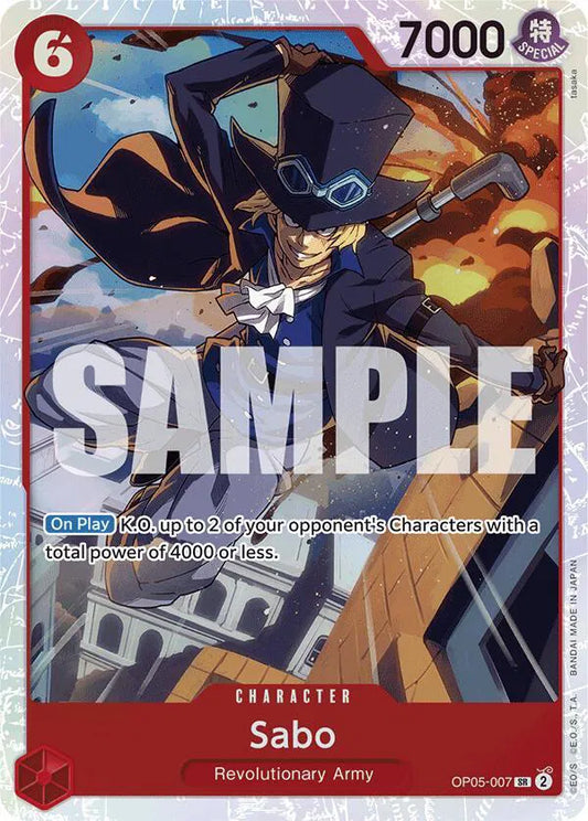 One Piece Sabo SR OP05-007 PRB01 Premium Booster NM