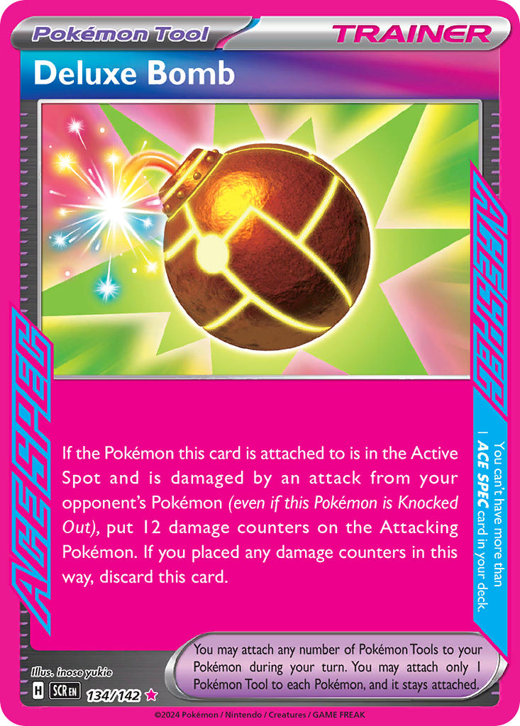 Pokemon Deluxe Bomb 134/142 Ace Rare Stellar Crown NM