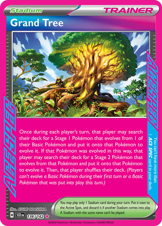 Pokemon Grand Tree 136/142 Ace Rare Stellar Crown NM