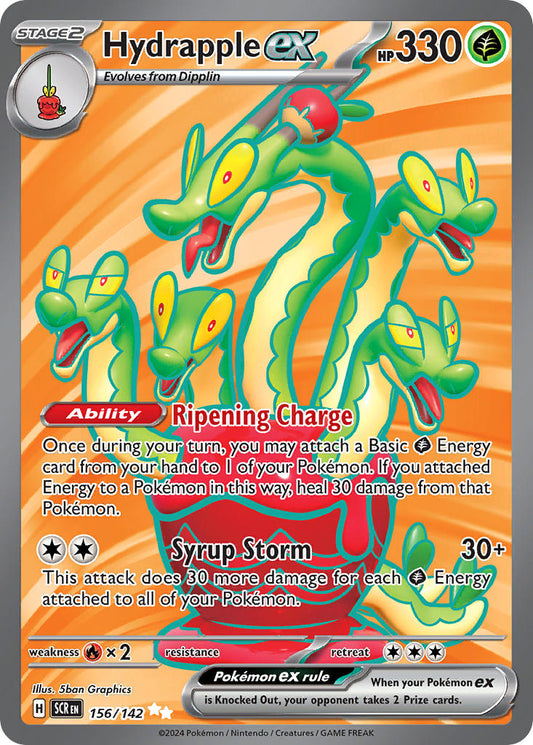 Pokemon Hydrapple ex 156/142 Ultra Rare Stellar Crown NM