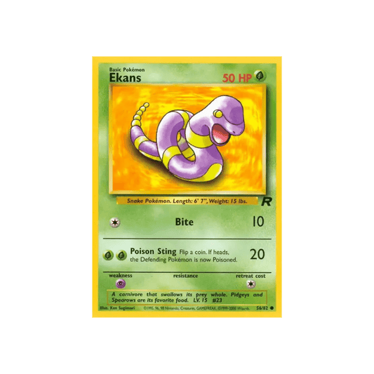 Ekans Common 56 Team Rocket - DKAPNS CARDS