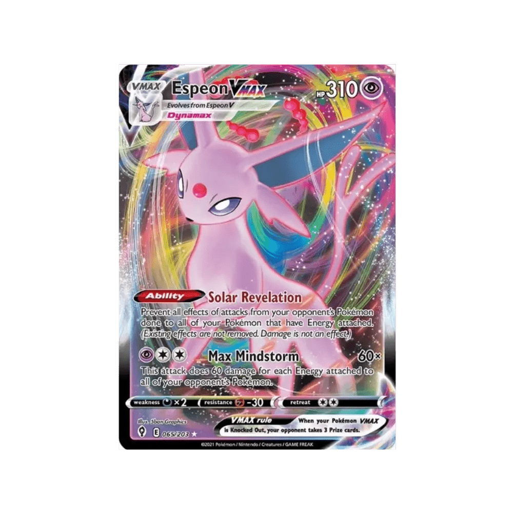 Espeon VMAX 65 Evolving Skies - DKAPNS CARDS