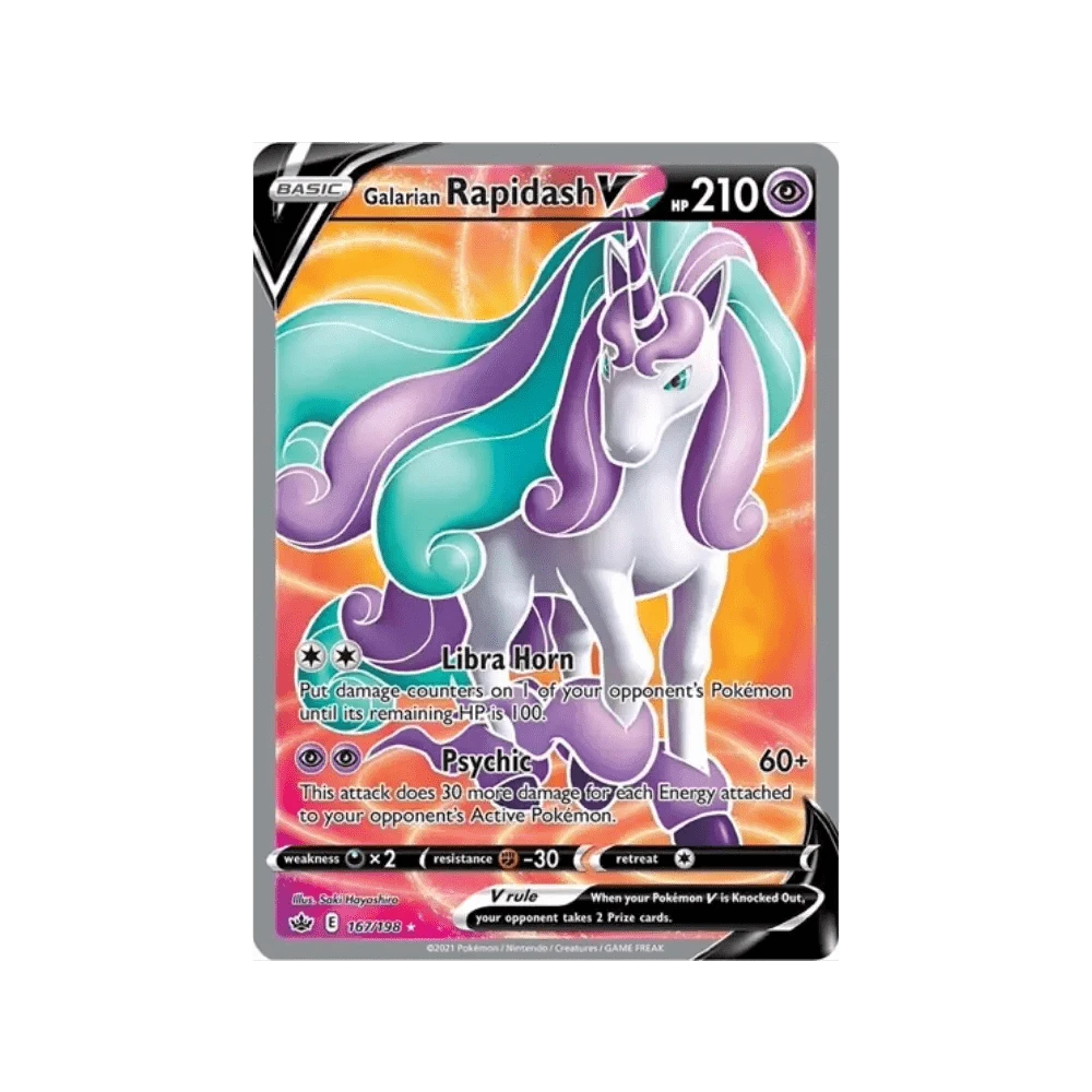 Galarian Rapidash V 167 Chilling Reign - DKAPNS CARDS