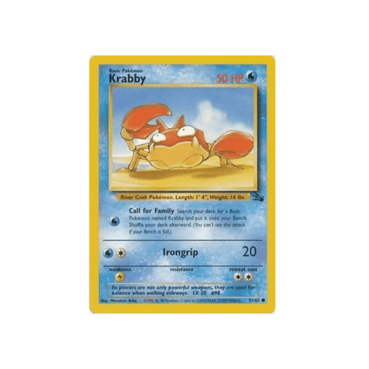 Krabby Common 51 Fossil - DKAPNS CARDS