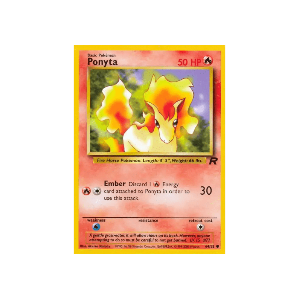 Ponyta Common 64 Team Rocket - DKAPNS CARDS