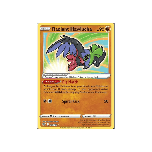 Radiant Hawlucha Radiant Rare 081/189 - DKAPNS CARDS