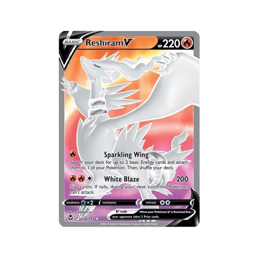 Reshiram V 172 Silver Tempest - DKAPNS CARDS