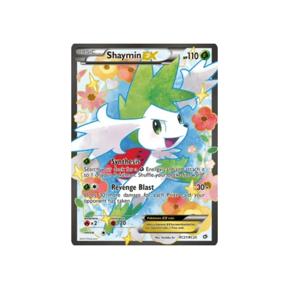 Shaymin EX Full Art Ultra Rare RC21 Legendary Treasures - DKAPNS CARDS