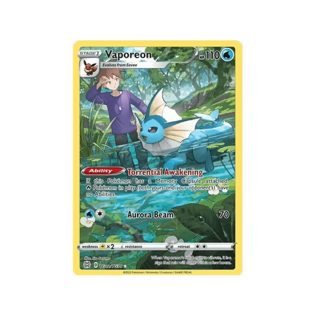 Vaporeon TG02 Brilliant Stars - DKAPNS CARDS