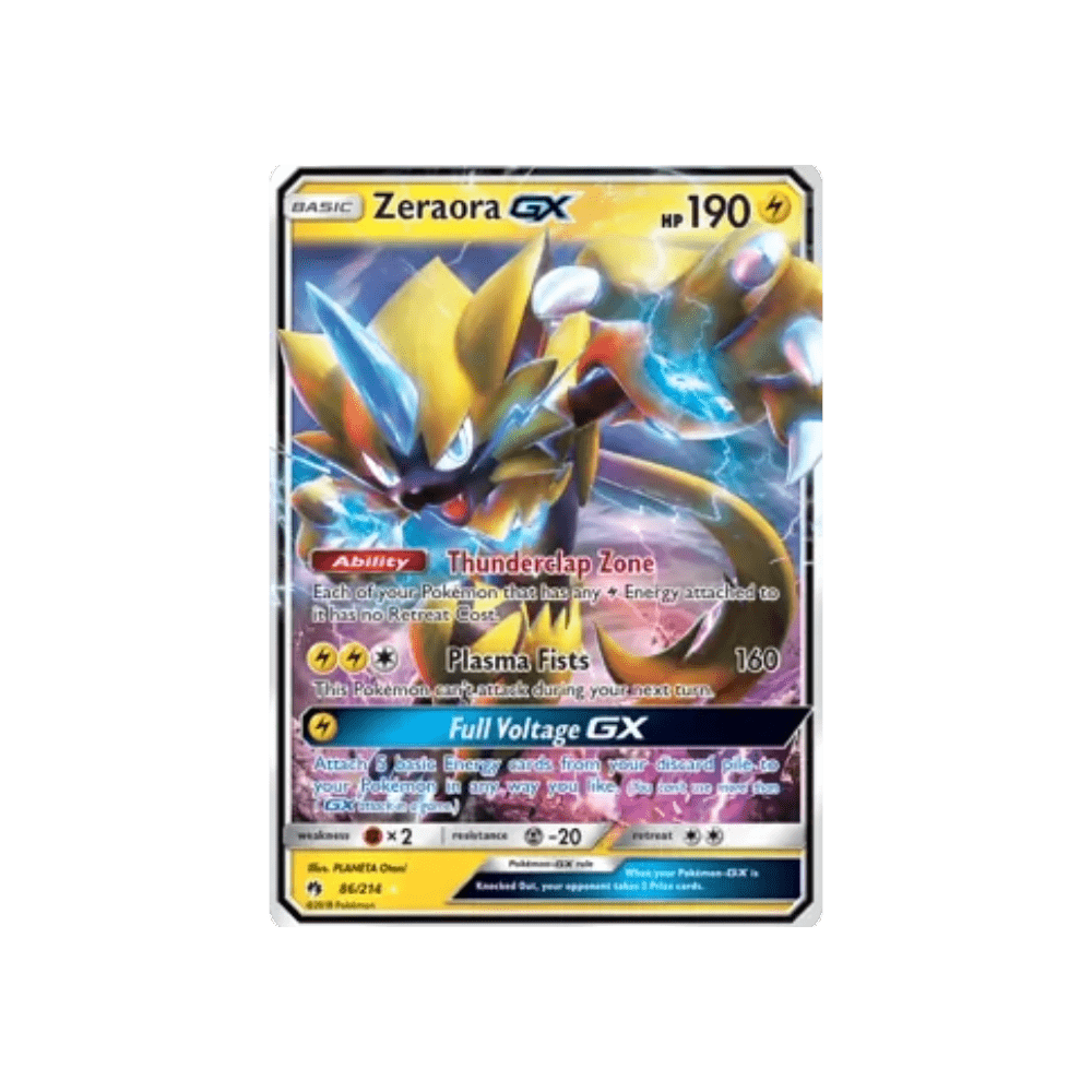 Zeraora GX Ultra Rare 86 Lost Thunder - DKAPNS CARDS